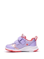 Clarks Purple Gleam Glow Trainers - Image 2 of 6