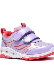Clarks Purple Gleam Glow Trainers - Image 4 of 6