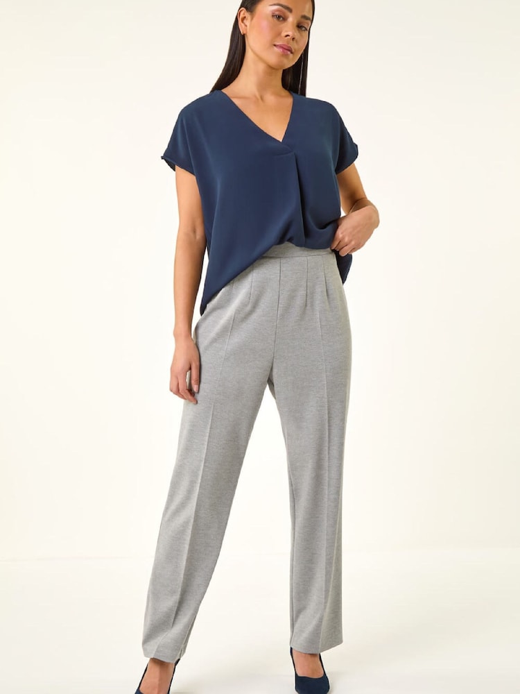 بنطلون ضيق قابل للتمدد برجل مستقيمة للأحجام الصغيرة من Roman - صورة 2 من 5