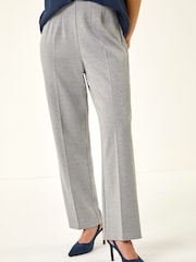 بنطلون ضيق قابل للتمدد برجل مستقيمة للأحجام الصغيرة من Roman - صورة 4 من 5