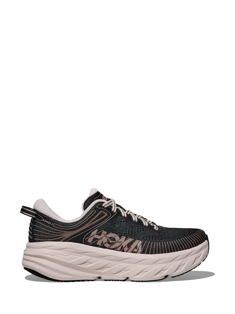 HOKA Black Bondi 7 Trainers - Image 1 of 6 HOKA Black Bondi 7 Trainers - Image 1 of 6