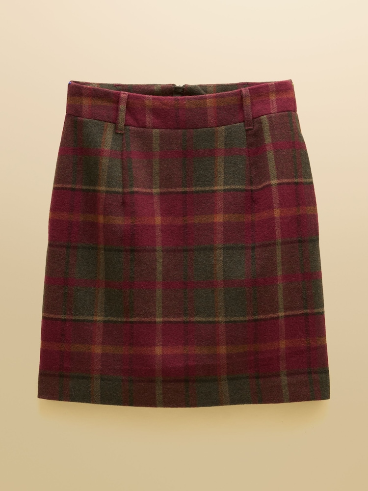 Joules Bramble Rustland Check Short Tweed Wool Blend Skirt - Image 6 of 6 Joules Bramble Rustland Check Short Tweed Wool Blend Skirt - Image 6 of 6