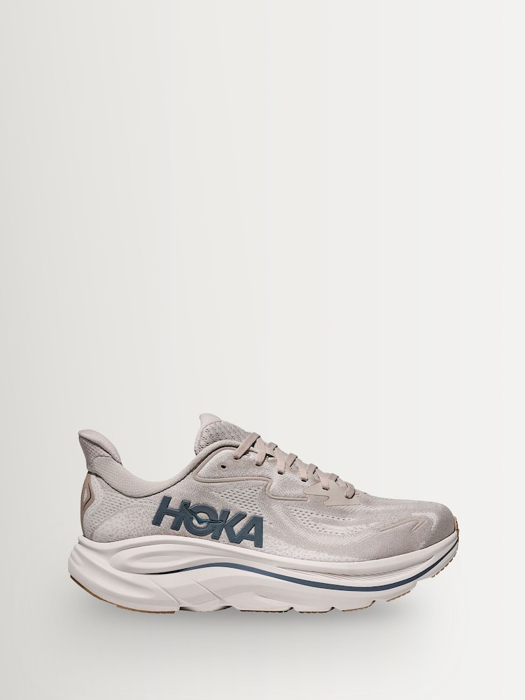 HOKA Grey Clifton 10 Trainers - Image 1 of 6