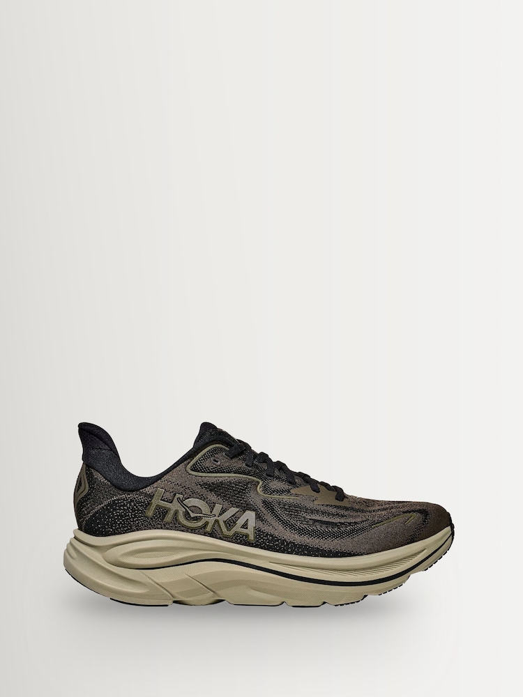 HOKA Brown Clifton 10 Trainers - Image 1 of 6