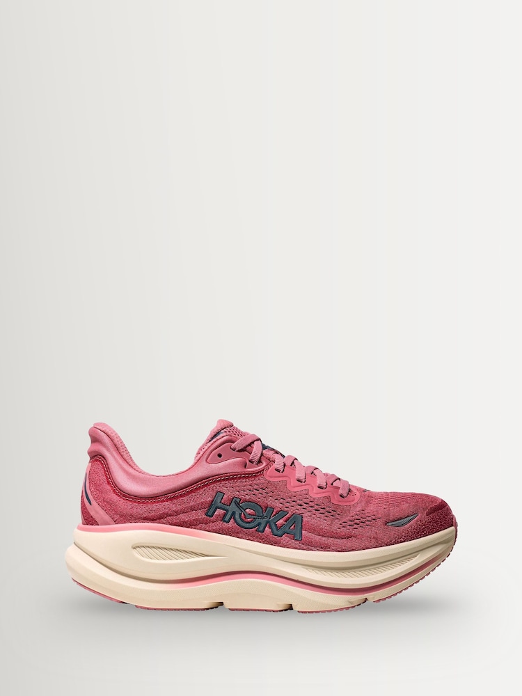 HOKA Pink Bondi 9 Trainers - Image 1 of 6