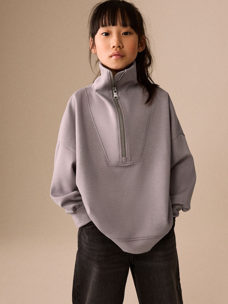 נייטרלי\אפור - Half Zip Sweatshirt (3-16yrs) - תמונה 1 מתוך 8 נייטרלי\אפור - Half Zip Sweatshirt (3-16yrs) - תמונה 1 מתוך 8