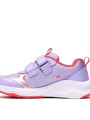 Clarks Purple Gleam Glow Trainers - Image 2 of 6