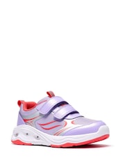Clarks Purple Gleam Glow Trainers - Image 4 of 6