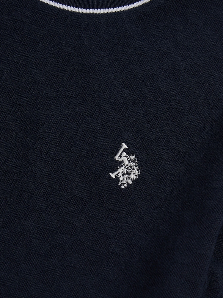 U.S. Polo Assn T-shirt med pikétopp - Bild 7 av 7