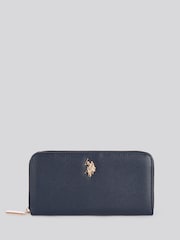 U.S. Polo Assn. Blue Jones Large Zip Around Purse - Image 1 of 6
