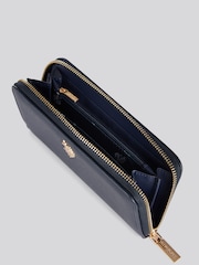 U.S. Polo Assn. Blue Jones Large Zip Around Purse - Image 4 of 6