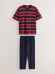 Red Stripe Short Sleeve Pyjamas Set - Image 7 of 11