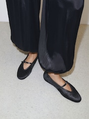 Black N.Premium Leather Mary Jane Shoes - Image 1 of 4