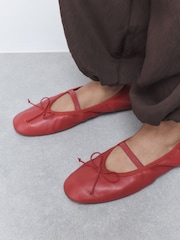 Red Forever Comfort® Soft Leather Mary Jane Shoes - Image 1 of 4
