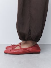 Red Forever Comfort® Soft Leather Mary Jane Shoes - Image 4 of 4