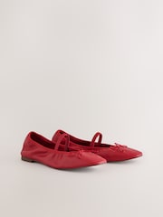 Red Forever Comfort® Soft Leather Mary Jane Shoes - Image 6 of 10