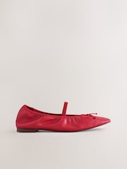 Red Forever Comfort® Soft Leather Mary Jane Shoes - Image 7 of 10