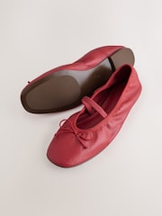 Red Forever Comfort® Soft Leather Mary Jane Shoes - Image 8 of 10