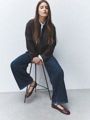 Berry Red Forever Comfort® Leather Mary Jane Shoes - Image 4 of 5