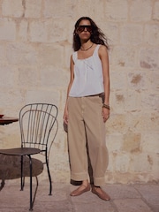 Camel Forever Comfort® Leather Mary Jane Shoes - Image 3 of 8