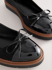 Black Forever Comfort® Chunky Sole Bow Ballet Flats - Image 10 of 10