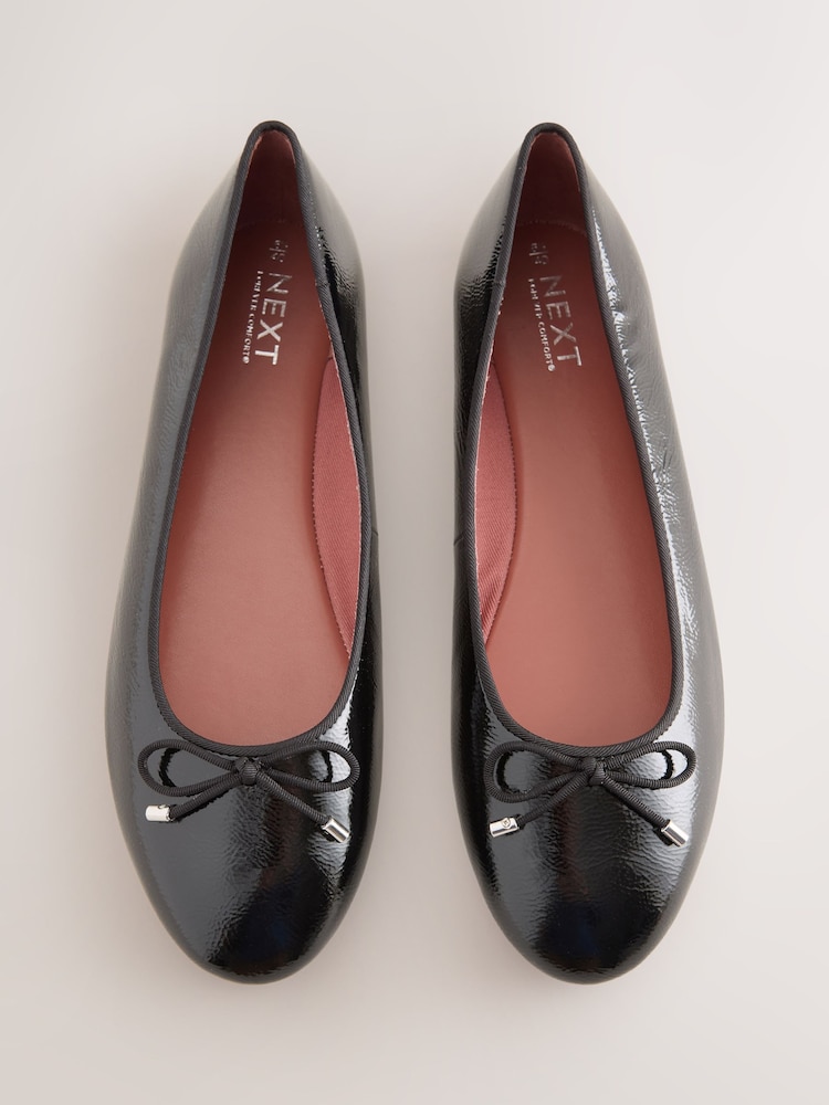 Black Forever Comfort® Round Toe Ballet Flats - Image 1 of 10