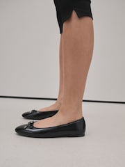 Black Forever Comfort® Round Toe Ballet Flats - Image 3 of 10