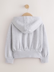 Light Grey Zip Through Hoodie (3-16yrs) - Image 2 of 4