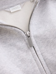 Light Grey Zip Through Hoodie (3-16yrs) - Image 3 of 4