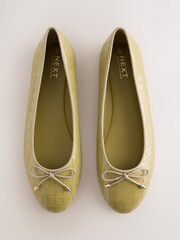 Green Forever Comfort® Round Toe Ballet Flats - Image 1 of 9