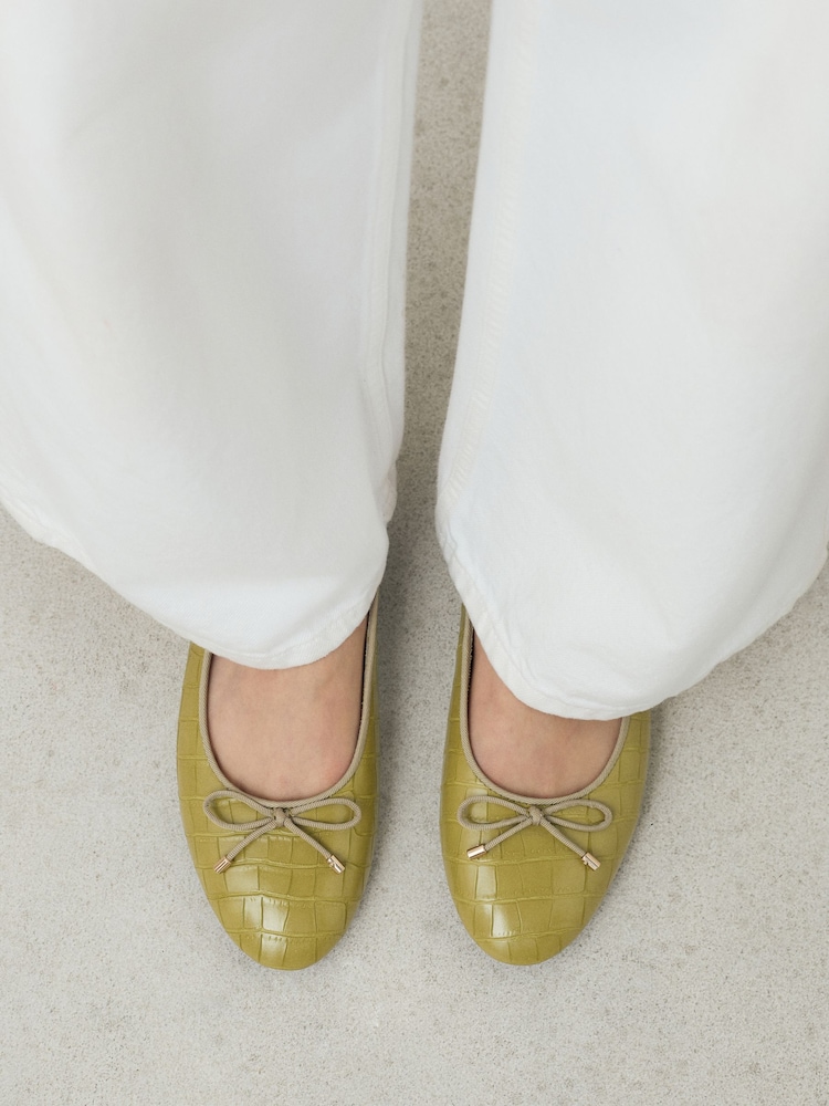 Green Forever Comfort® Round Toe Ballet Flats - Image 2 of 9 Green Forever Comfort® Round Toe Ballet Flats - Image 2 of 9