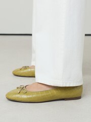 Green Forever Comfort® Round Toe Ballet Flats - Image 3 of 9