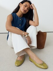 Green Forever Comfort® Round Toe Ballet Flats - Image 5 of 9