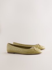 Green Forever Comfort® Round Toe Ballet Flats - Image 6 of 9