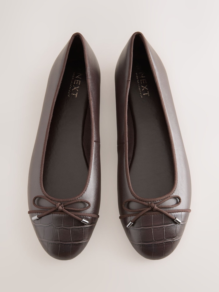 Marron chocolat - Ballerines à bout rond Forever Comfort ® - Image 1 de 11