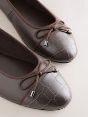 Marron chocolat - Ballerines à bout rond Forever Comfort ® - Image 10 de 11