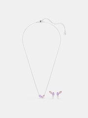 Swarovski White Ariana Grande Mixed Cuts Multicoloured Rhodium Plated Jewellery Set - Image 2 of 6
