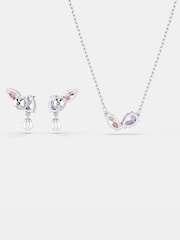 Ожерелье и серьги с родиевым покрытием Swarovski x Ariana Grande комплект - Изображение 7 7