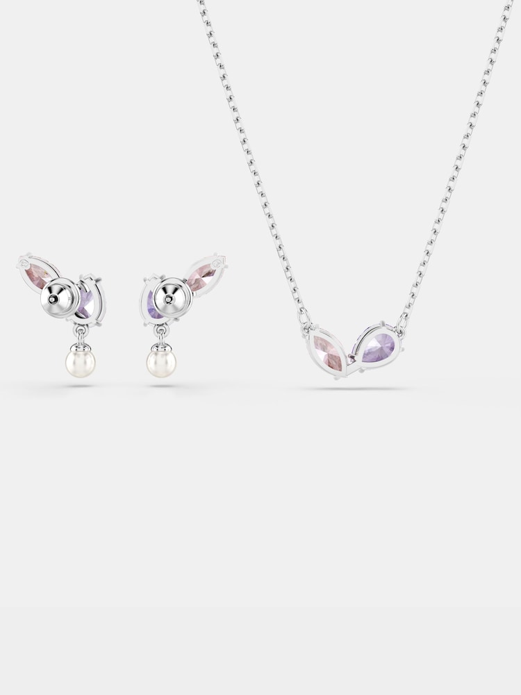 Ожерелье и серьги с родиевым покрытием Swarovski x Ariana Grande комплект - Изображение 7 7