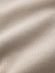 Dark Stone N.Premium Smart Rib Textured Quarter Zip Sweat Top - Image 7 of 7