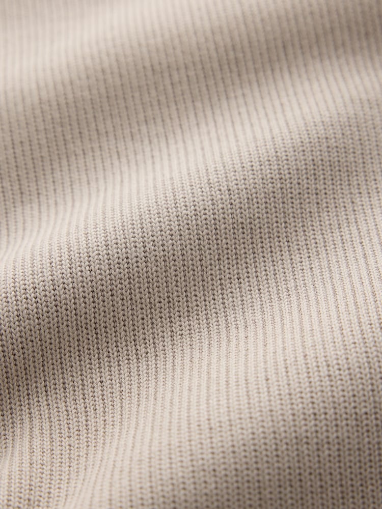 Dark Stone N.Premium Smart Rib Textured Quarter Zip Sweat Top - Image 7 of 7 Dark Stone N.Premium Smart Rib Textured Quarter Zip Sweat Top - Image 7 of 7