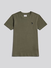 Verde - U.S. Polo Assn Vertical Texture T-Shirt - Imaginea 5 din 7
