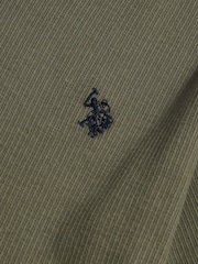 Verde - U.S. Polo Assn Vertical Texture T-Shirt - Imaginea 7 din 7