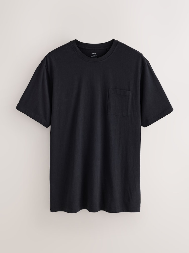Black Short Sleeve Cosy Check Jersey Pyjamas Set - Image 2 of 4 Black Short Sleeve Cosy Check Jersey Pyjamas Set - Image 2 of 4