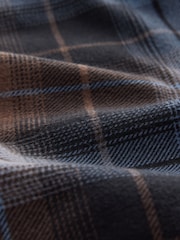 Black Short Sleeve Cosy Check Jersey Pyjamas Set - Image 3 of 4