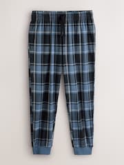 כחול/אפור - Pure Cotton Long Sleeve Jersey Pyjamas Set - תמונה 14 מתוך 16
