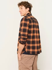 FatFace Orange Long Sleeve York Check Shirt - Image 2 of 6