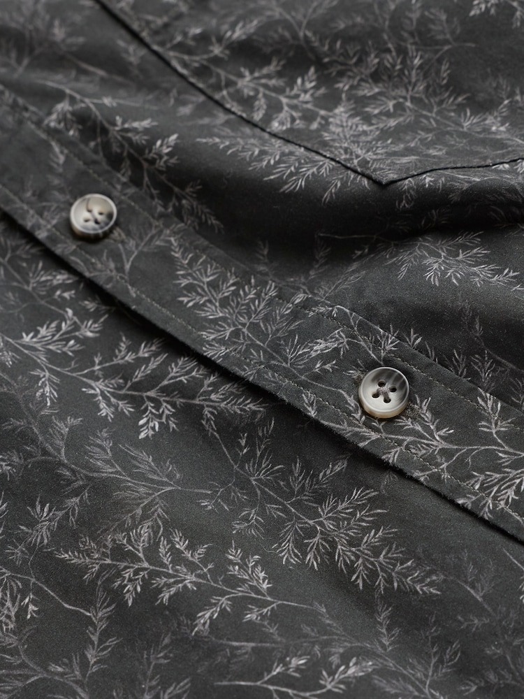 FatFace Long Sleeve Fern Print Shirt - Image 2 of 2