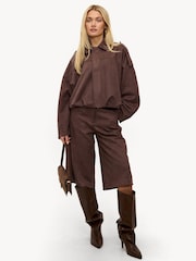 LOAVIES Dazzling Delight Bomber Brown Jacket - Image 5 of 5