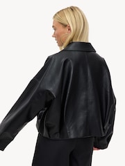 LOAVIES A Petals Prayer Biker Black Jacket - صورة 4 من 5